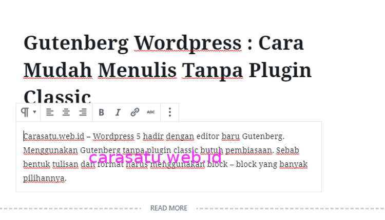 Gutenberg Wordpress : Cara Mudah Menulis Tanpa Plugin Classic